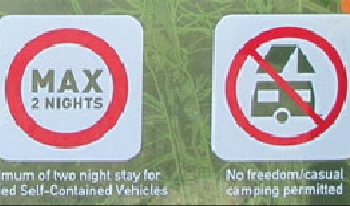 No freedom camping
