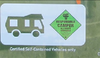 Freedom camping signage